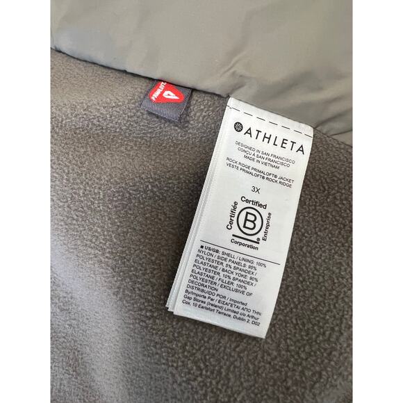 Athleta Rock Ridge PrimaLoft Jacket Women's Plus Size 3X Lightweight Puffer Coat - Picture 9 of 13